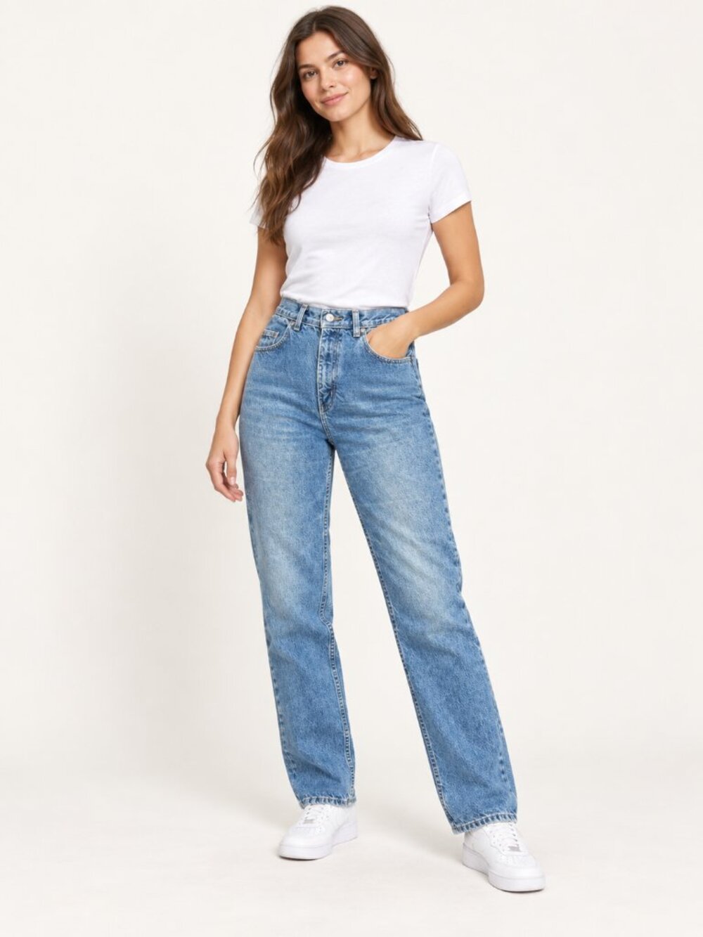 Vintage Penmans Women’s Straight-Leg Jeans Size 8 High-Rise Denim